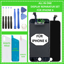 Lade das Bild in den Galerie-Viewer, LCD Display für iPhone 6 Retina HD Bildschirm 3D Touch Screen Glas in Schwarz Black
