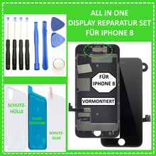 Lade das Bild in den Galerie-Viewer, LCD Display für iPhone 8 VORMONTIERT Retina HD Bildschirm 3D Touch Screen Schwarz Black
