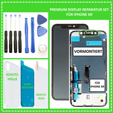 Lade das Bild in den Galerie-Viewer, LCD Display für iPhone XR mit RETINA HD Bildschirm Haptic Touch Screen Schwarz Black
