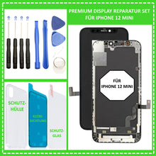 Lade das Bild in den Galerie-Viewer, LCD Display für iPhone 12 Mini Retina HD Bildschirm 3D Touch Screen Schwarz Black
