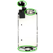 Lade das Bild in den Galerie-Viewer, LCD Display für iPhone 5s / SE VORMONTIERT Retina Bildschirm Touch Screen Glas in Weiß White
