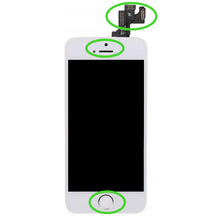 Lade das Bild in den Galerie-Viewer, LCD Display für iPhone 5s / SE VORMONTIERT Retina Bildschirm Touch Screen Glas in Weiß White
